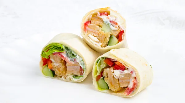 Crispy Mexican Fried Chicken Wrap
