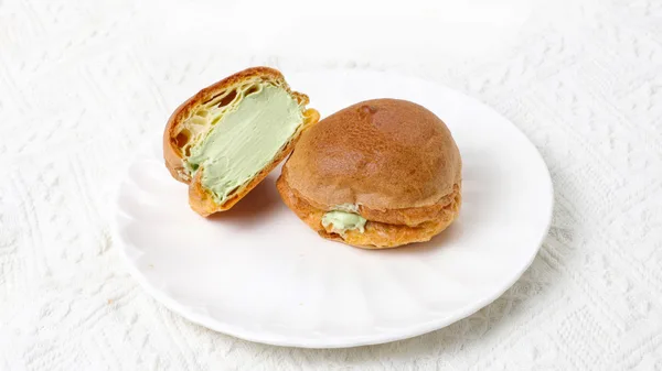 Matcha Burst Cream Puffs (2-pack)